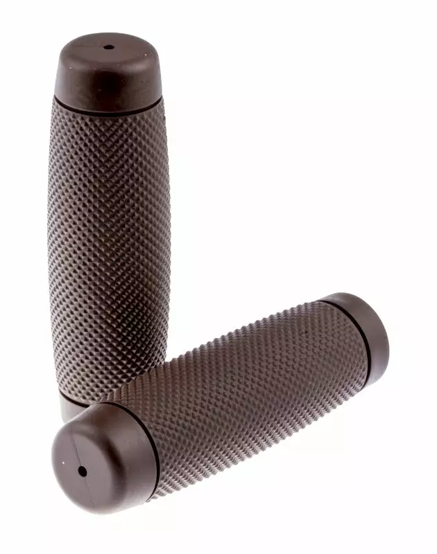 Handgrips Diamond cut Brown for Ø 25 mm (1") - MC Highway Hawk styren, grepp, höjare - 561-45-1208 - 1