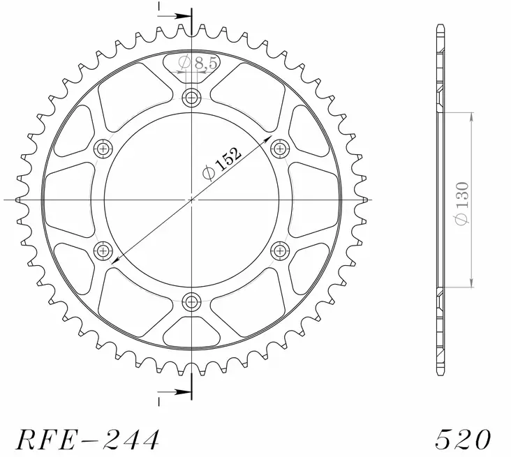 Supersprox / JT Rear sprocket 8.48 - MC Bakdrev - 27-2-8-48 - 1