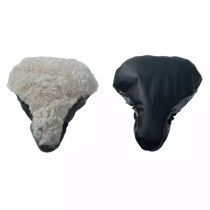 Sadeltäcke CAVO fårskinn extra bred, blandade färger 270xb255mm - Sitsskydd - 42-228 - 1