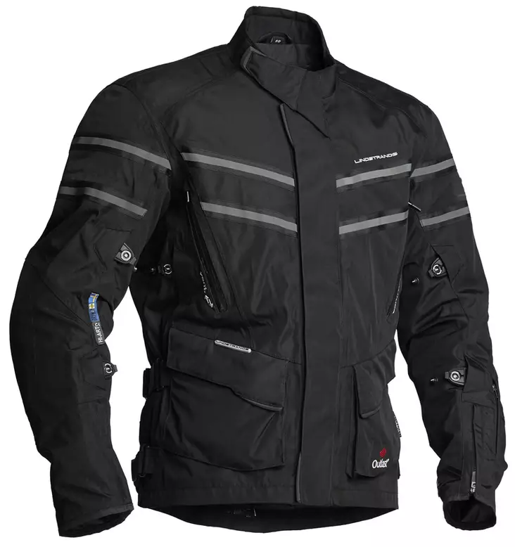 Textiljacka Lindstrands Luxor, svart - MC jackor - 720-52380000-48 - 1