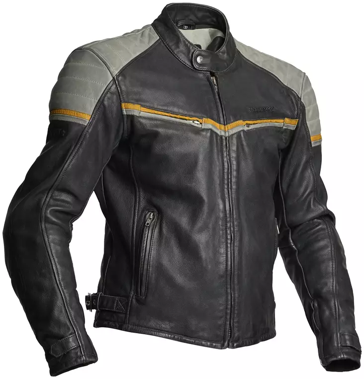 Skinnjacka Halvarssons Eagle, svart/grå - MC skinnjackor - 710-68553014-48 - 1