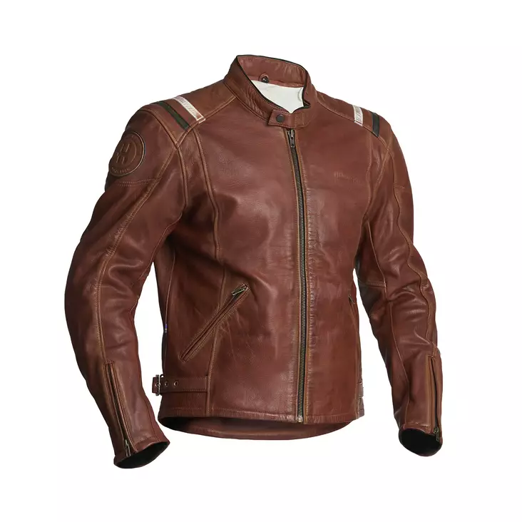 Skinnjacka Halvarssons Skalltorp, cognac - MC skinnjackor - 710-22020430-48 - 1