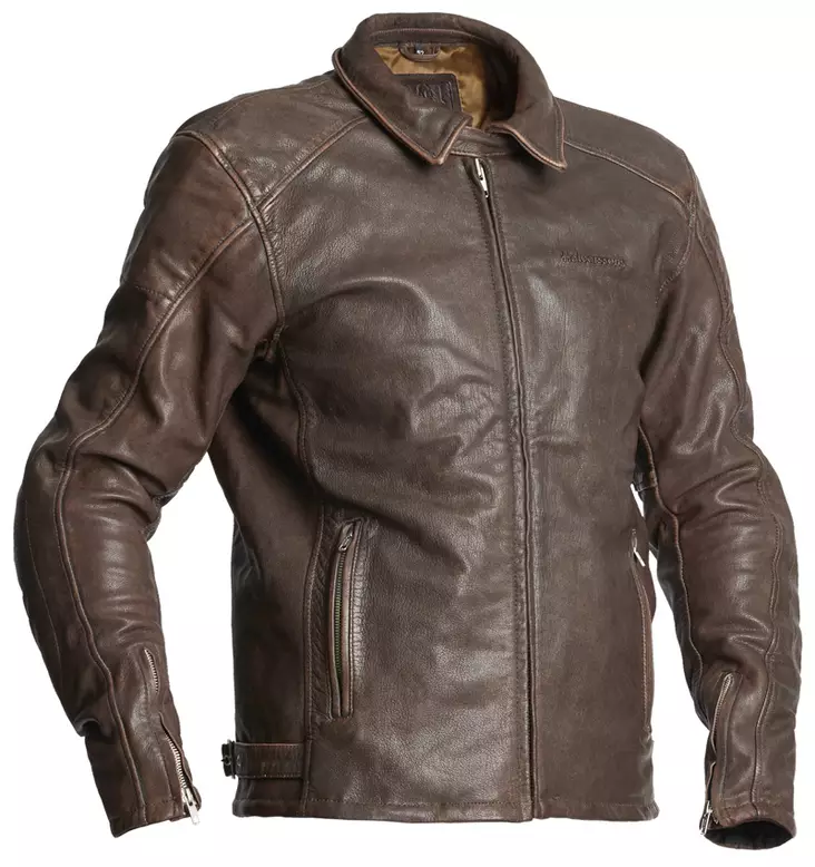 Skinnjacka Halvarssons Trenton, brun - MC skinnjackor - 710-52563030-48 - 1