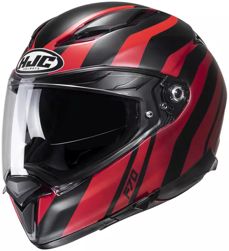 Motorcykelhjälm HJC F70 Galla, svart/röd MC1SF - MC integralhjälmar - 630-23058 - 1