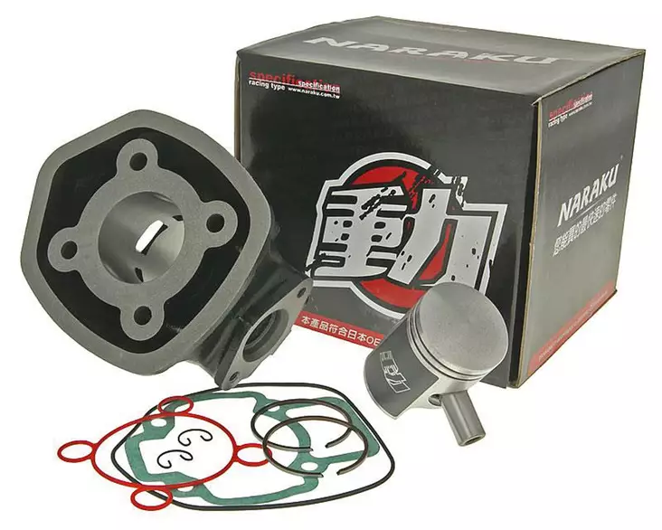 Naraku Cylindersats, 50cc, Piaggio / Gilera / Aprilia (Piaggio), vätskekyld - Cylindersats - 301-1108 - 1