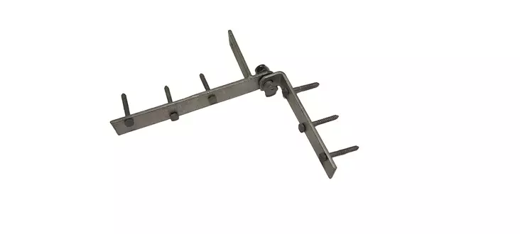 Qvarken Vinkel brygggångjärnssats 300x300x40mm, varmförzinkat stål - Ankartillbehör - 103-20-0008 - 1