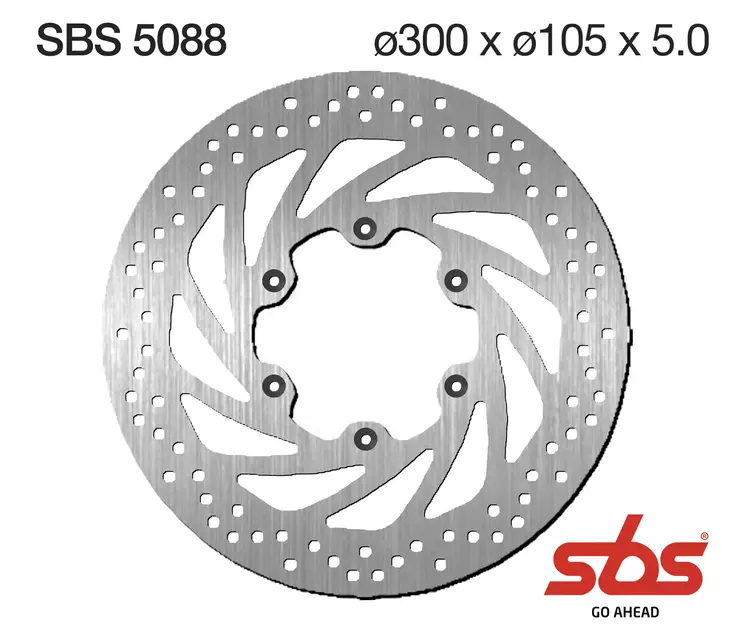 SBS Bromsskiva Standard - MC Bromsskivor - 230-5088 - 1
