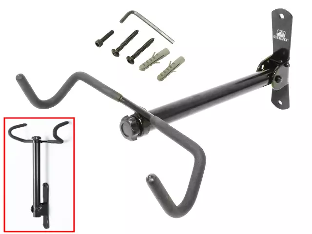 Väggkrok CAVO, horisontal, svart - Cykelhållare - 2998 - 1