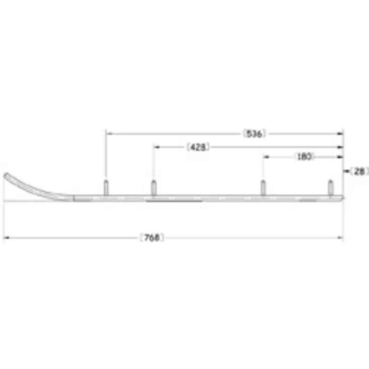 Sno-X Defender Styrstål Arctic Cat - Snöskoter styrskenor - 881-0118 - 1