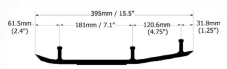 Sno-x Defender Styrstål Polaris - Snöskoter styrskenor - 881-0228 - 1