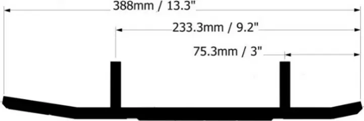 Sno-x Defender Styrstål Ski-Doo - Snöskoter styrskenor - 881-0438 - 1