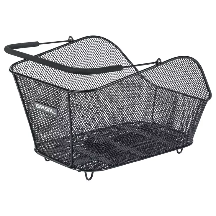 Bakre korg BASIL Icon MIK med pakethållarfäste, svart - Varukorgar - 11378 - 1