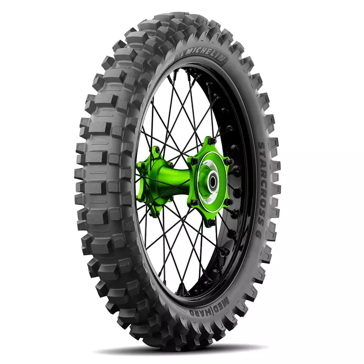 Bakdäck Michelin Starcross 6 Medium Hard 110/90-19 M/C 62M TT - Motocross däck - 25-992418 - 1