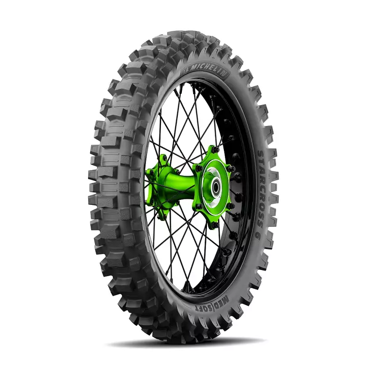Bakdäck Michelin Starcross 6 Medium Soft 120/80-19 M/C 63M TT - Motocross däck - 25-506348 - 1