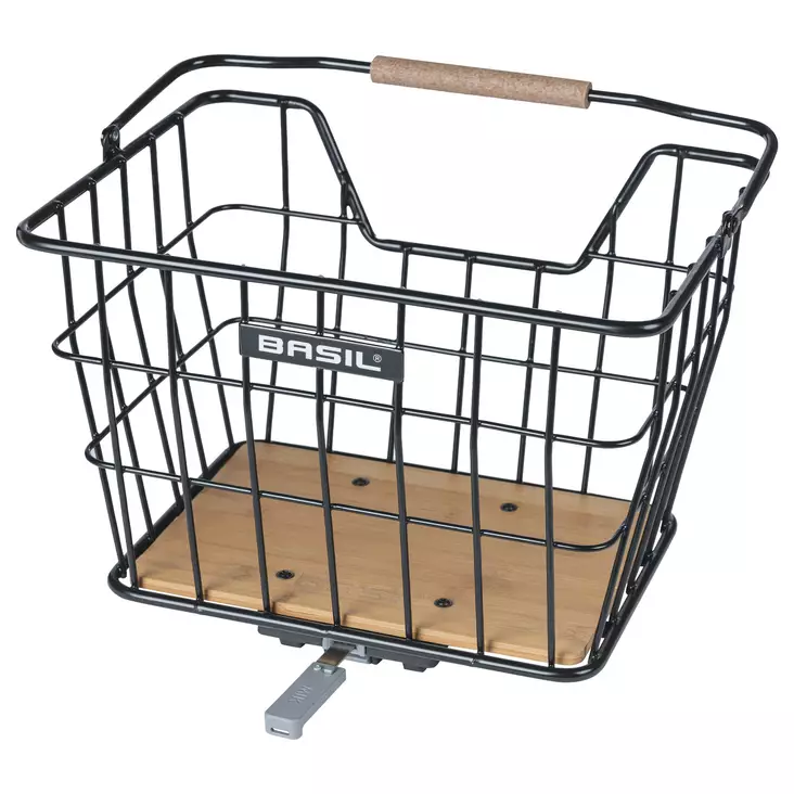 Lastkorg BASIL Nordland MIK med pakethållarfäste, svart - Varukorgar - 11328 - 1