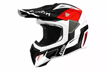 Crosshjälm Airoh Aviator Ace 2 Shield – röd blank - Crosshjälmar - 57-26009 - 1