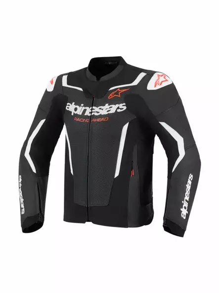 MC-skinnjacka för herrar Alpinestars GP Force v2 Airflow, svart/vit - MC skinnjackor - D520439 - 1