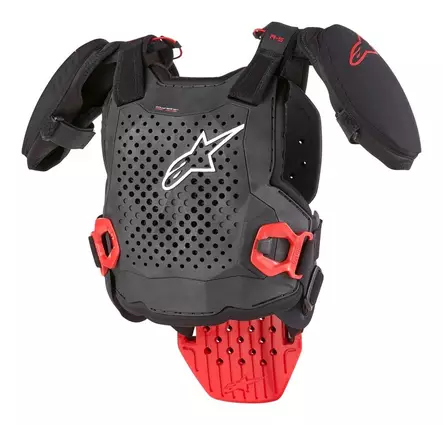 Alpinestars A-5 S-bröstskydd för ungdomar, svart/vit/röd - Bröstskydd - D471269 - 1