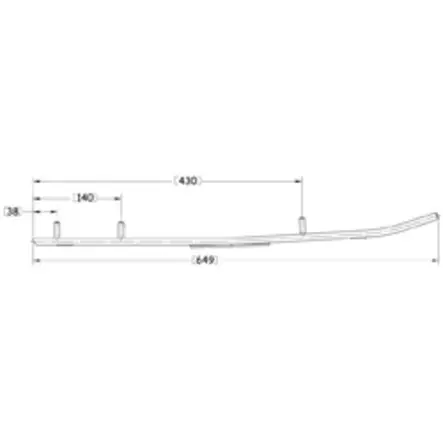 Sno-X Defender Styrstål Yamaha - Snöskoter styrskenor - 881-0619 - 1