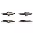Chaft Teaser LED indicators, black, pair - MC Blinkers - IN1129 - 1