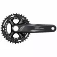 Vevarmspar Shimano FC-M4100-2, 36/26, 175 mm, aluminium, Hollowtech, svart - Pedalvevspar - 61359 - 1