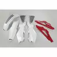 UFO Plastkit 5-delar Röd/vit HVA 4-takt TC 05-06 - Motocross plastsats - 650-K604-999 - 1