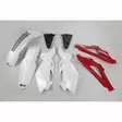 UFO Plastkit 5-delar Röd/vit HVA 4-takt TC 2007 - Motocross plastsats - 650-K606-999 - 1