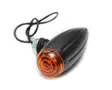 Hyper Blinkerspar Bullet Light Black e-appr.12V/5W M8 15mm lång gänga - MC Blinkers - 15-989 - 1