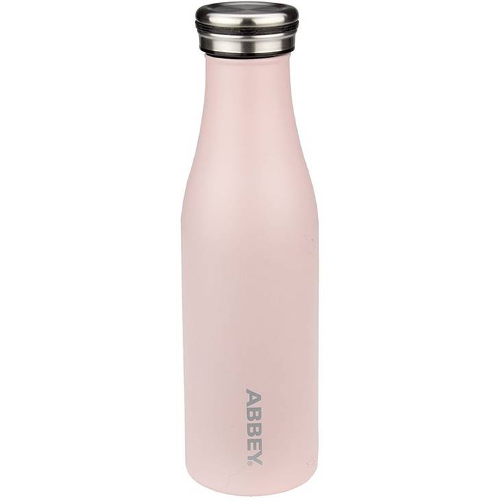 Abbey metalldricksflaska med dubbelt skal 0,45l, rosa - Drickflaskor och Shakers - kl901229 - 1