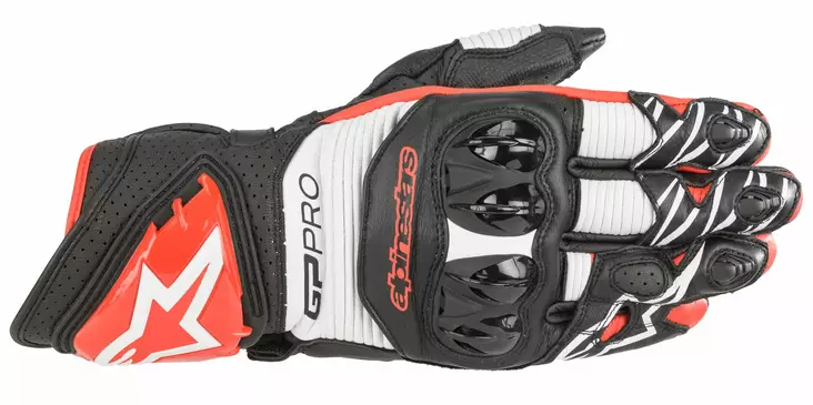MC handskar Alpinestars GP Pro R3, svart/vit/röd - MC handskar - D261049 - 1