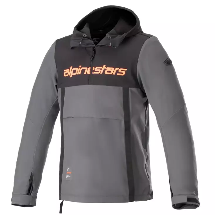 MC-Hoodie Alpinestars Sherpa, svart/grå/röd - MC jackor - D439519 - 1