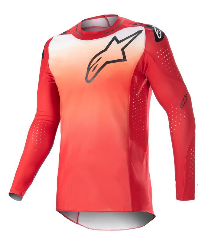 Alpinestars crosströja Supertech Risen Röd/Vit - Crosströjor - D437599 - 2