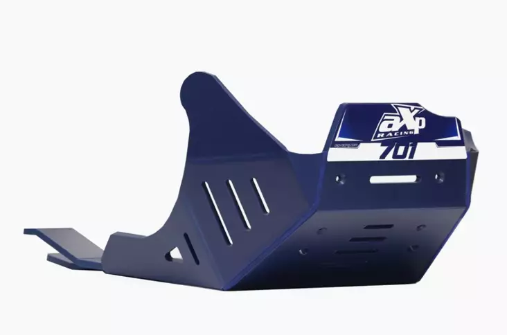 AXP Adventure hasplåt HDPE 8mm Blå Husqvarna 701 14-25 / KTM 690 09-25 - Motocross hasplåt - 397-AX1699 - 1