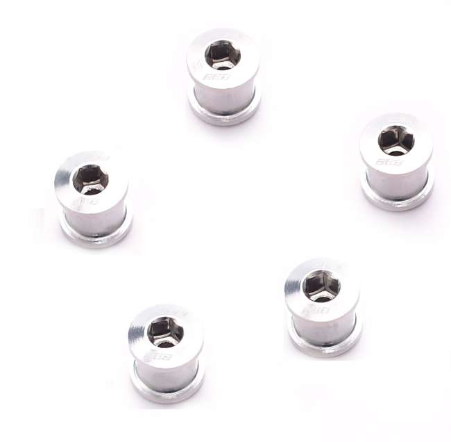 BBB Hjulbultar Hexstars Silver 5st - Gängade kedjehjul - BBB0414009695109 - 1