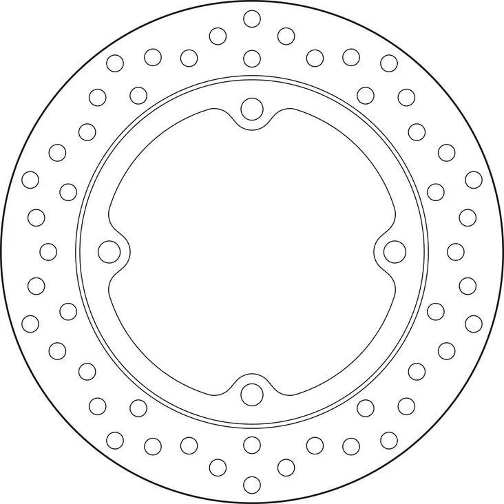 Brembo Serie Oro bromsskiva - MC Bromsskivor - 232-68B407L9 - 1