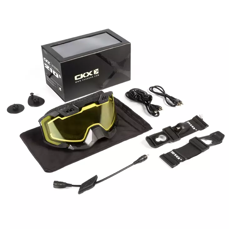 CKX Goggle 210° El svart/gul lins - Skoterglasögon - 581-120059 - 1
