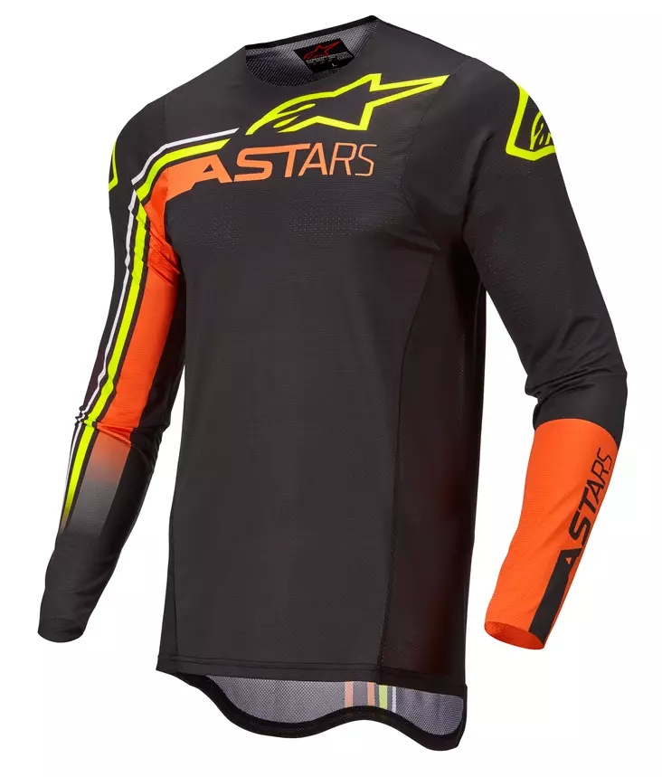 Crosströja Alpinestars Supertech Blaze, svart/orange/gul - Crosströjor - D393929 - 1