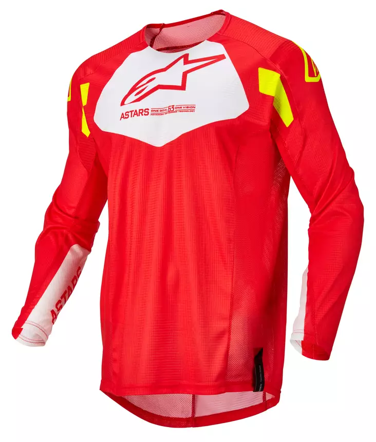 Crosströja Alpinestars Techstar Factory, röd/vit/gul - Crosströjor - D393999 - 1