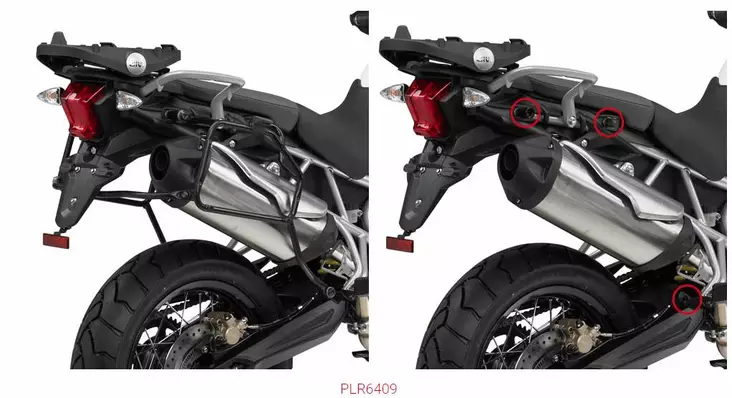 GIVI TUBULAR PANN.HOLDER TRIUMPH - MC Väskhållare - 322-PLR6409 - 1