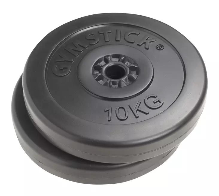 Gymstick 2 x 10kg Vinyl Plates - Skivstänger och viktskivor - GS61109 - 1
