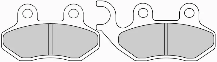 Elig Bromsbelägg, Peugeot / PGO / SYM - Bromsklossar - 23-EM009 - 1