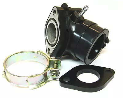 Förgasarfläns, passar Ø 24mm förgasare, Kina-skoter 50cc 4-T / Kymco 50cc 4-T - Förgasarfläns - 302-0399 - 1