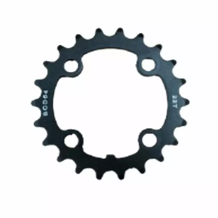 Kedjehjul, MTB 22T, BCD 104, stål, svart - Gängade kedjehjul - 51449 - 1