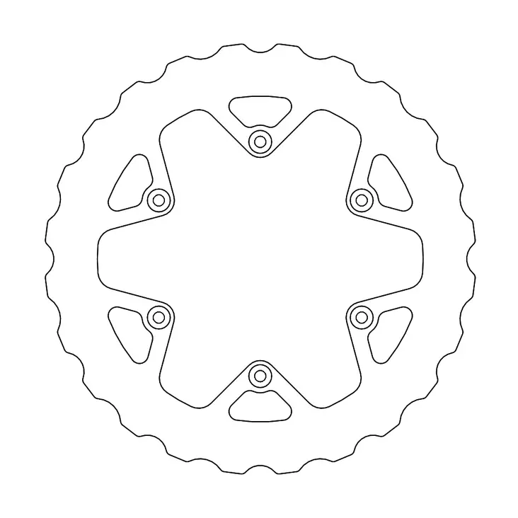 Moto-Master Nitro Mud Bromsskiva bak Yamaha: YZF450 2018-> - Motocross bromsskivor - 235-110729 - 1