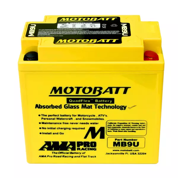 MOTOBATT batteri MB9U Factory sealed - Motorbatt batteri - 14-509 - 1