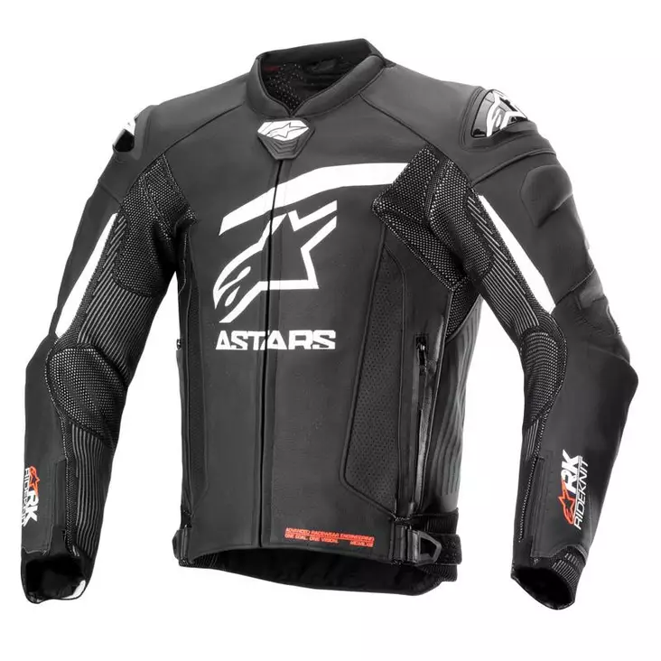 MC-skinnjacka Alpinestars GP Plus R v4 RK, svart/vit - MC skinnjackor - D489319 - 1