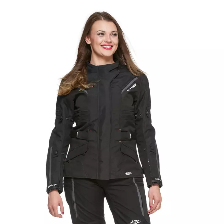 MC jacka Sweep Janet vattentät textiljacka för kvinnor, svart - MC jackor - 532-1949 - 0