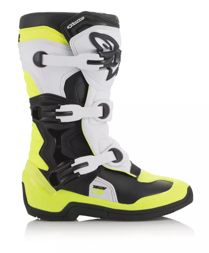 Alpinestars crosstövel Tech 3s Junior svart/vit/flou gul - Barn crosstövlar - D225279 - 1