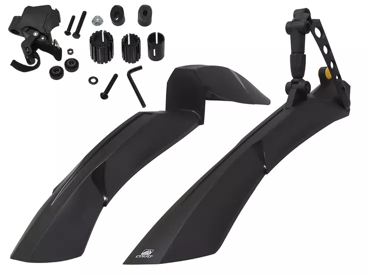 Skärmsats CAVO MTB stötdämpare 26/27,5/29", svart - Stänkskärmar - 41-329 - 1