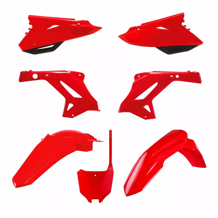Polisport plastkit Honda restyling CR125/250(02-07) CRF(22) style, Röd - Motocross plastsats - 178-91309 - 1